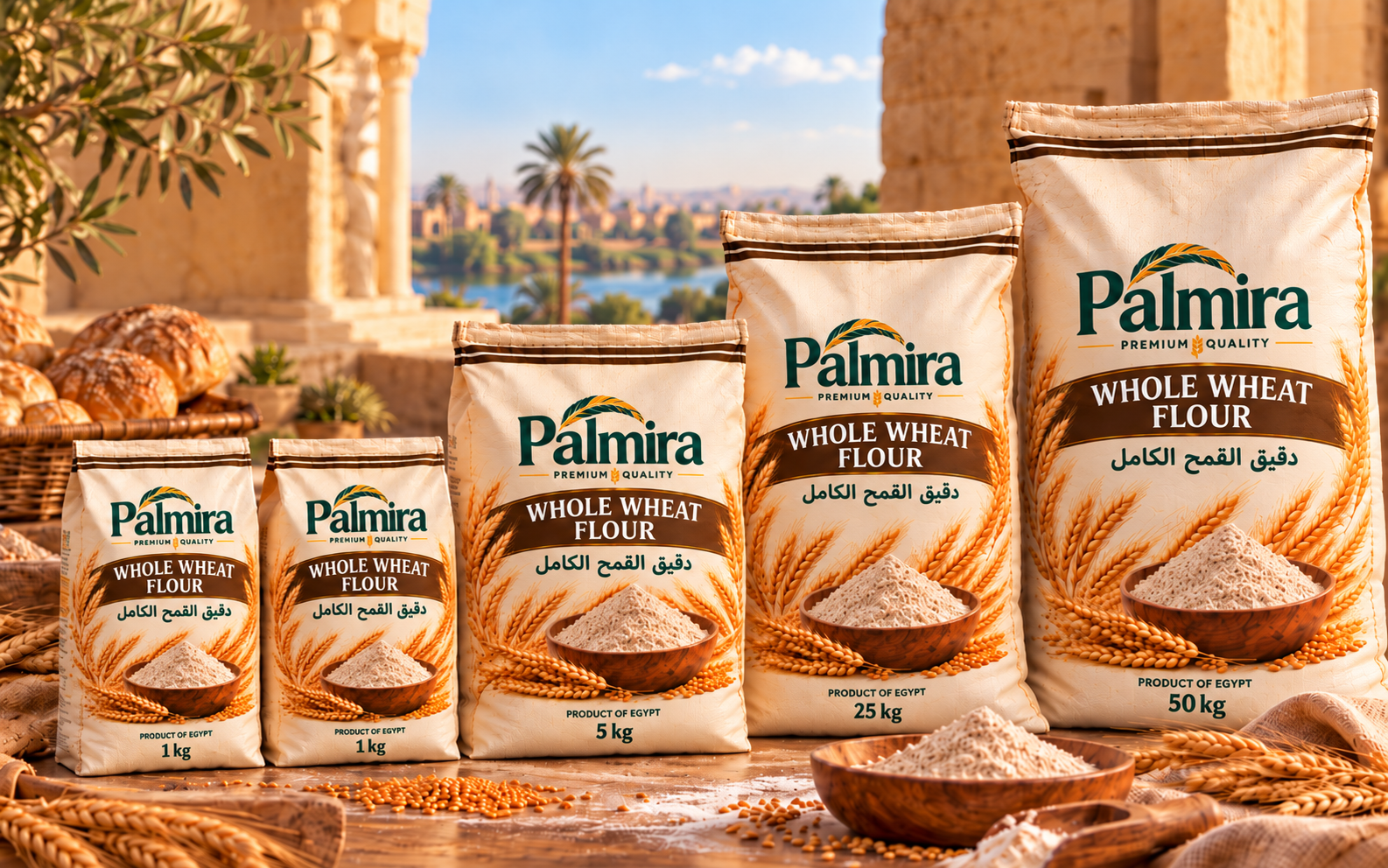Palmira - Premium Egyptian Whole Wheat Flour Exporter
